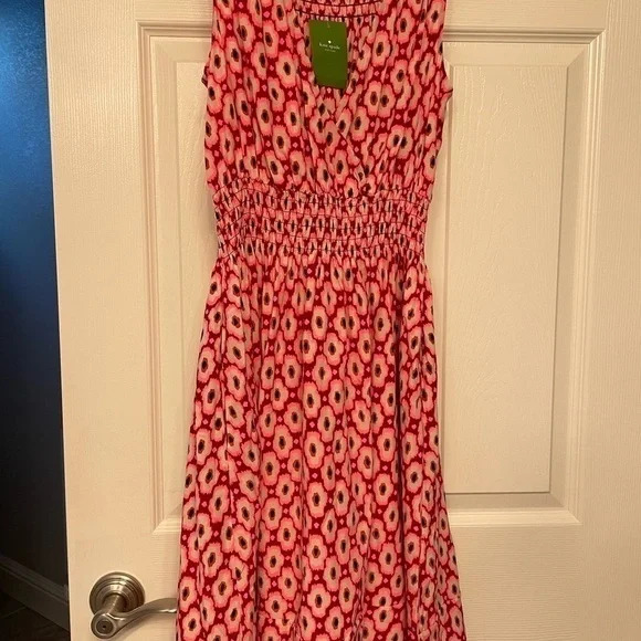 New with tag - Kate spade silk posy ikat elasticated dress - Picture 5 of 9